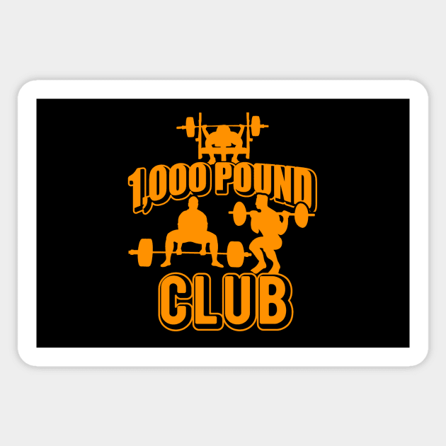 Fitness 1000 Pound Club Sticker by Saldi